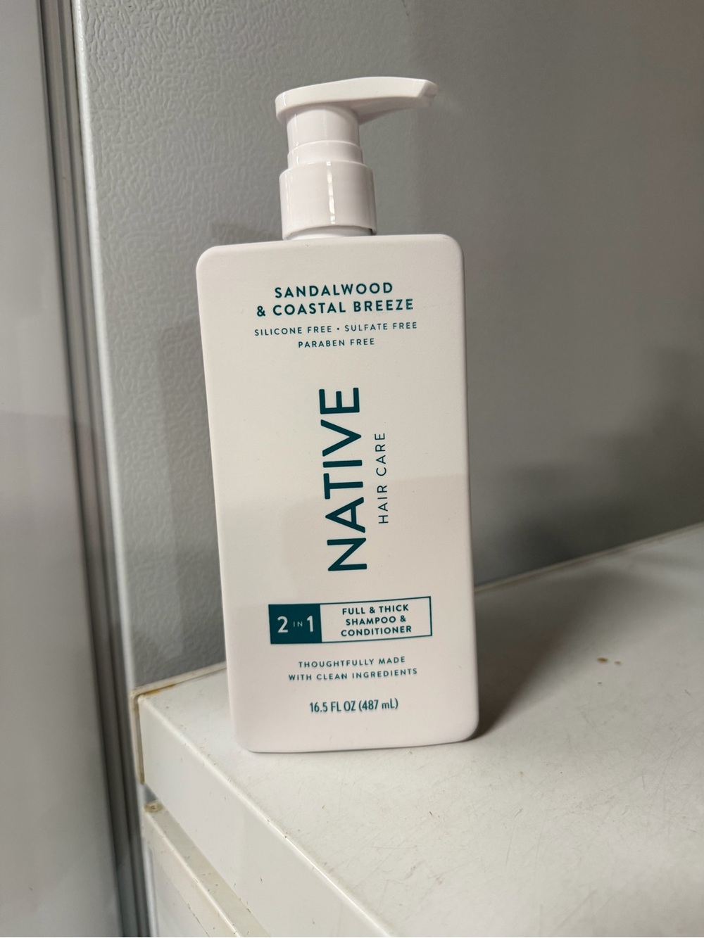 Native Sandalwood & Coastal Breeze 2-in-1 Shampoo + Conditioner - White Bottle